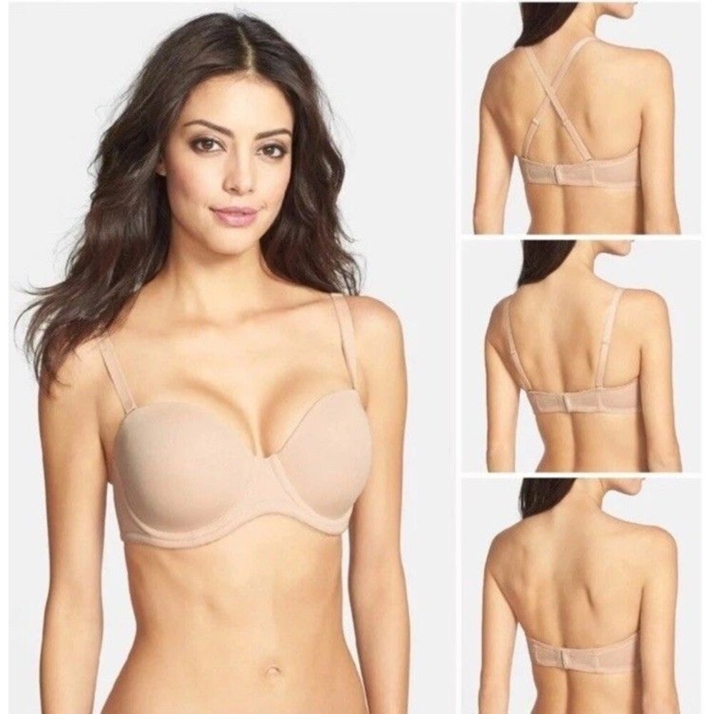 Wacoal Red Carpet Strapless Full Bust Underwire Bra 38 DDD Beige Womens 854119